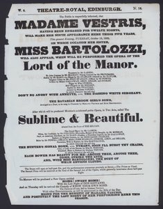 Theatre programme for the Theatre Royal, Edinburgh بواسطة المدرسة الاسكتلندية