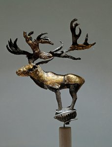 الفن السكيثي (الحضارة السكيثية): زخرفة تصور غزال. من التاي ، القرن الخامس - الثالث قبل الميلاد. سانت بطرسبرغ ، متحف الارميتاج بواسطة السيثيان