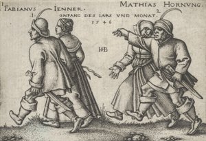كانون الثاني (يناير) وشباط (فبراير) ، من عيد الفلاحين أو الاثني عشر شهرًا ، 1546.