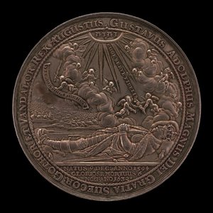 وفاة غوستافوس الثاني أدولفوس ، 1594-1632 ، ملك السويد 1611 [الوجه] ، 1634. بواسطة سيباستيان دادلر