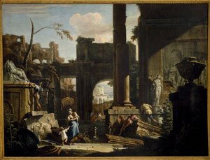 منظور أطلال بأرقام 1720. بواسطة سيباستيانو ريتشي