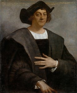 صورة لرجل يقال إنه كريستوفر كولومبوس (1446-1506) بواسطة سيباستيانو ديل (حوالي 1485 - 1547) بيومبو