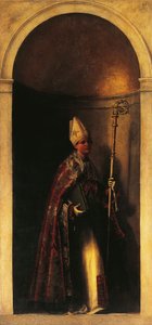سانت لويس من تولوز ، زخرفة من باب الأرغن ، حوالي 1509 ، لسيباستيانو ديل بيومبو (حوالي 1485-1547) ، زيت على قماش ، 293x137 سم ، كنيسة سان بارتولوميو ، البندقية ، إيطاليا بواسطة سيباستيانو ديل (حوالي 1485 - 1547) بيومبو