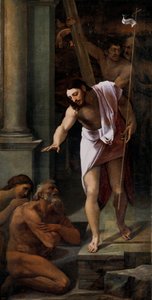 "" Christ aux limbes "(Christ in Limbo) Peinture de Sebastiano del Piombo (1485-1547) 1516 Dim 226x114 cm متحف برادو ، مدريد بواسطة سيباستيانو ديل (حوالي 1485 - 1547) بيومبو