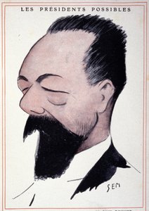 صورة بول دومر (١٨٥٧-١٩٣٢) ، رجل دولة فرنسي ، رسمها سيم (١٨٦٣ - ١٩٣٤). بواسطة سيم