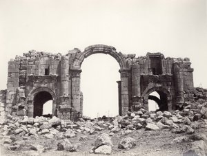 قوس هادريان في جرش ، 1867