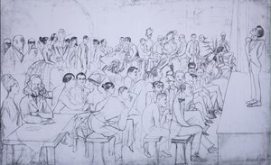 الكوميديون يستريحون في المنزل ، 1916 بواسطة سيرجي الكسندروفيتش بولياكوف