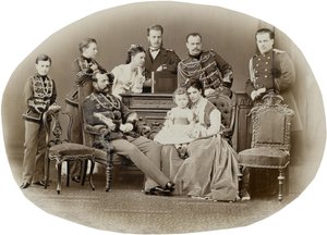 عائلة الإمبراطور ألكسندر الثاني ملك روسيا ، ج. 1871.