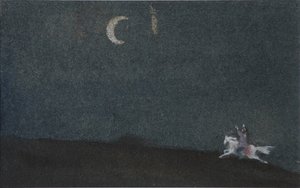 رسم توضيحي لقصة الأميرة الميتة والفرسان السبعة