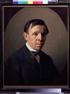 صورة للفنان سيرجي (سيرجي ، سيرجي) كونستانتينوفيتش زاريانكو (زاريانكو) (1818-1870) (صورة للفنان سيرجي ك.زاريانكو) رسم أليكسي ميخائيلوفيتش كوليسوف (1834-1902) ، زيت على قماش. الفن الروسي ، صورة القرن التاسع عشر. الدولة تريتياكوف
