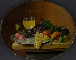 لا تزال الحياة والزجاج والنبيذ ، 1865-1870.