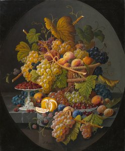 الحياة الساكنة مع الفاكهة ، 1855-1860