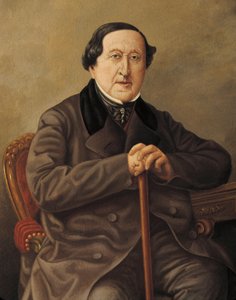 Italy, Portrait of Italian composer, Gioacchino Rossini بواسطة سيفيريني سيفيريني