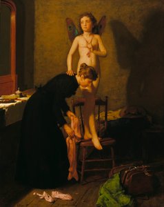 خلع الملابس من أجل البروفة ، كاليفورنيا. 1890. بواسطة سيمور جوزيف جاي