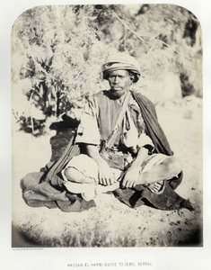 Hassan el Harbi, guide to Jebel Serbal, 1868  بواسطة الرقيب جيمس م. ماكدونالد