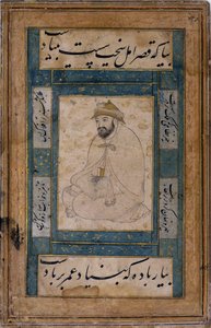 رجل مقدس جالس بواسطة شيخ محمد