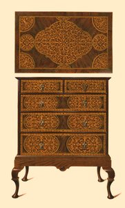 خزانة ذات أدراج مطعمة بالمطابخ ، 1905 بواسطة شيرلي تشارلز Llewellyn Slocombe