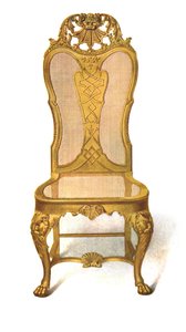 كرسي قصب مذهب ، 1906