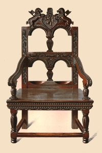 كرسي Oak Cacqueteuse ، 1904 بواسطة شيرلي تشارلز Llewellyn Slocombe