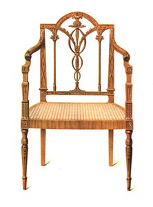 كرسي Satinwood ، 1908 بواسطة شيرلي تشارلز Llewellyn Slocombe