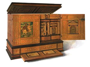 خزانة كتابة مطعمة بالمطابخ ، 1904 بواسطة شيرلي تشارلز Llewellyn Slocombe