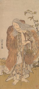 Ichikawa Danjuro V in the Role of Shiromasu-baba ، الشهر الثاني عشر ، 1786. بواسطة شونشو