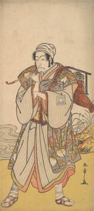 الممثل Danjuro III بصفته بائع متجول متجول ، 1726-1792. بواسطة شونشو