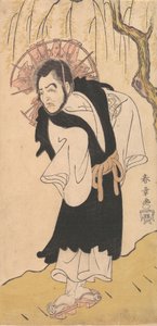 الممثل ناكامورا أوتيمون الأول كراهب تحت شجرة صفصاف ، 1726-1792.