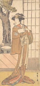 الممثل Segawa Kikunojo الثالث في دور Oiran حوالي 1780.