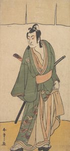 The Second Ichikawa Monnosuke في دور Soga no Juro Sukenari ، الشهر الثاني ، 1785. بواسطة شونشو