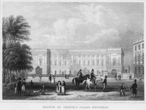 قصر أمير البرتقال ، بروكسل ، 1850