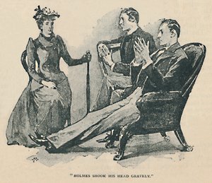 هز هولمز رأسه بشكل خطير ، 1892 بواسطة سيدني باجيت