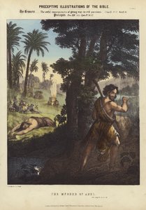 جريمة قتل هابيل (نقش ملون) بواسطة سيغفريد ديتلر بنديكسن