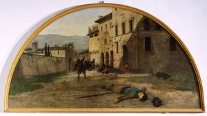 لونيت الحرب ، بقلم سيلفسترو ليجا (1826-1895) ، كانتون أوراتوري ، موديجليانا ، إميليا رومانيا بواسطة سيلفسترو ليجا