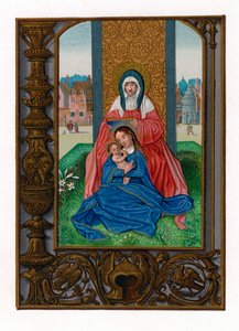 القديسة حنة مع العذراء والطفل (1516-1529) بواسطة سيمون بينينج