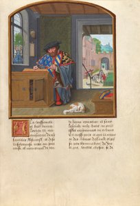 ملك الأسلحة من وسام الصوف الذهبي يكتب عن جاك دي لالينج ، c.1530-40 (درجة الحرارة وأوراق الذهب والحبر على الرق) بواسطة سيمون بينينج