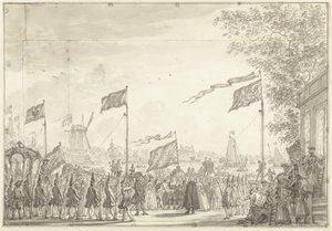 وداعًا لفيليم الخامس وزوجته في Buitenamstel ، 1768