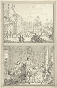 يغير قصر Honselaarsdijk مالك / بيع السيادة البروسية إلى آنا فان هانوفر 1754 بواسطة سيمون فوكي