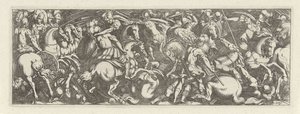 Gevecht tussen Cavaleristen en infantrysten الفرسان (عنوان المسلسل) Faecvnda ما هو محبوب Phaebus و Florentia الممتن للرجال ذوي العبقرية الشديدة ، ما يكفي من pvgnas ، حماسة بقوة الصدور التي نحت Mercury العميل المخضرم (عنوان السلسلة) بواسطة انطونيو تمبيستا