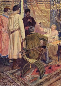 رسم توضيحي لسير والتر سكوت The Talisman (لون ليثو)