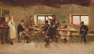 المحتفلين في حانة ، 1888 بواسطة سيمون هولوسي
