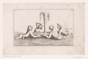 Fonteinsculptuur van tritonen en naïaden تريتون ونايادس. (العنوان على الكائن) مجموعة من التماثيل والمجموعات والنوافير والمصطلحات والمزهريات وغيرها من الزخارف الرائعة لقلعة وحديقة فرساي (عنوان السلسلة)