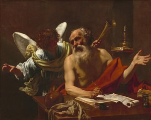 القديس جيروم والملاك ، ج. 16221625. بواسطة سيمون فويت