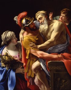 easneas ووالده يفر من تروي ، ج .1635 بواسطة سيمون فويت