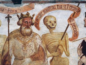 Death with the King, detail from The Dance of Death