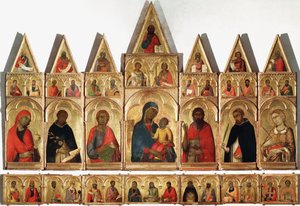 Polyptych من سانت كاترين ، 1320 بواسطة سيمون مارتيني
