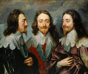 تشارلز الأول ، ملك إنجلترا 1600-1649 ، من Three Angles The Triple Portrait ، 1636. بواسطة السير أنتوني فان ديك