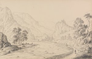 ألبوم يحتوي على 30 مشاهدة في تيرول وإيطاليا: بين بريكسين وكلاوسن - تيرول ، 27 أكتوبر 1840 بواسطة السير تشارلز دي أويلي