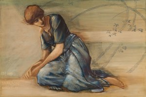 سلسلة Briar Rose - دراسة لـ 'The Garden Court' ، 1889. بواسطة السير إدوارد كولي بيرن جونز