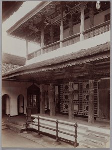 معبد بوذي في كاندي ، سيلان ، ج. 1880s.
